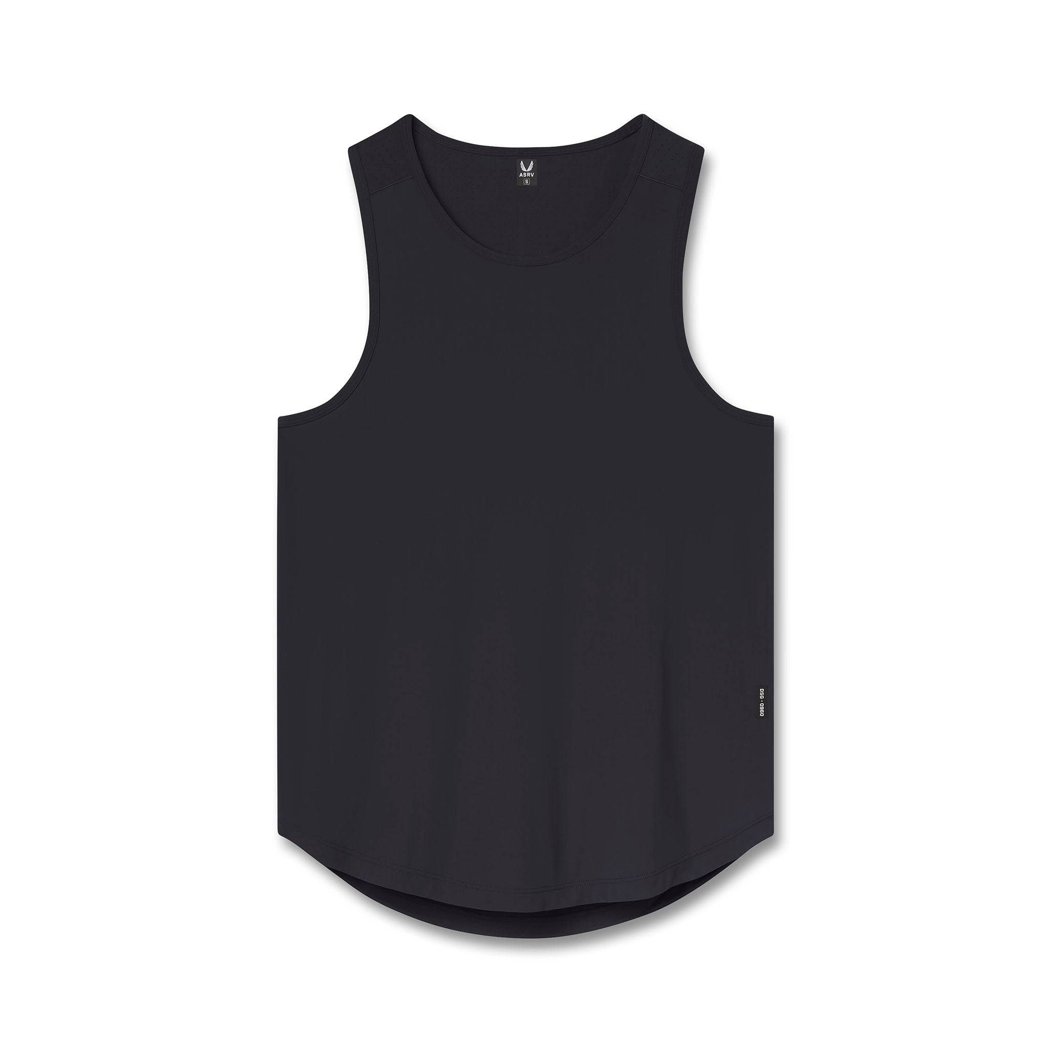 flatlay Laser-Vent™ Tank Top in black, front view