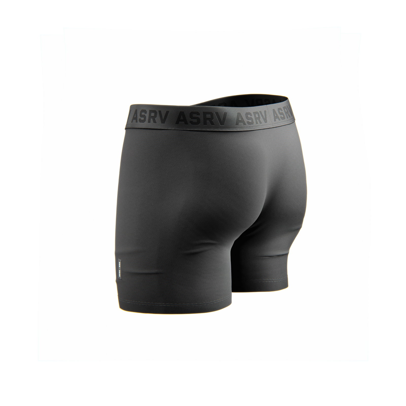 Solucell™ Essential Boxer Brief in black, displayed on a model, back view