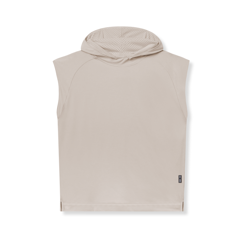 0983. Reversible 2-in-1 Cutoff Hoodie - Chai