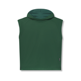 0983. Reversible 2-in-1 Cutoff Hoodie - Forest Green