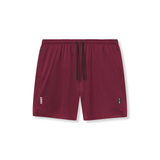 0988. Reversible 2-in-1 Short - Crimson Red