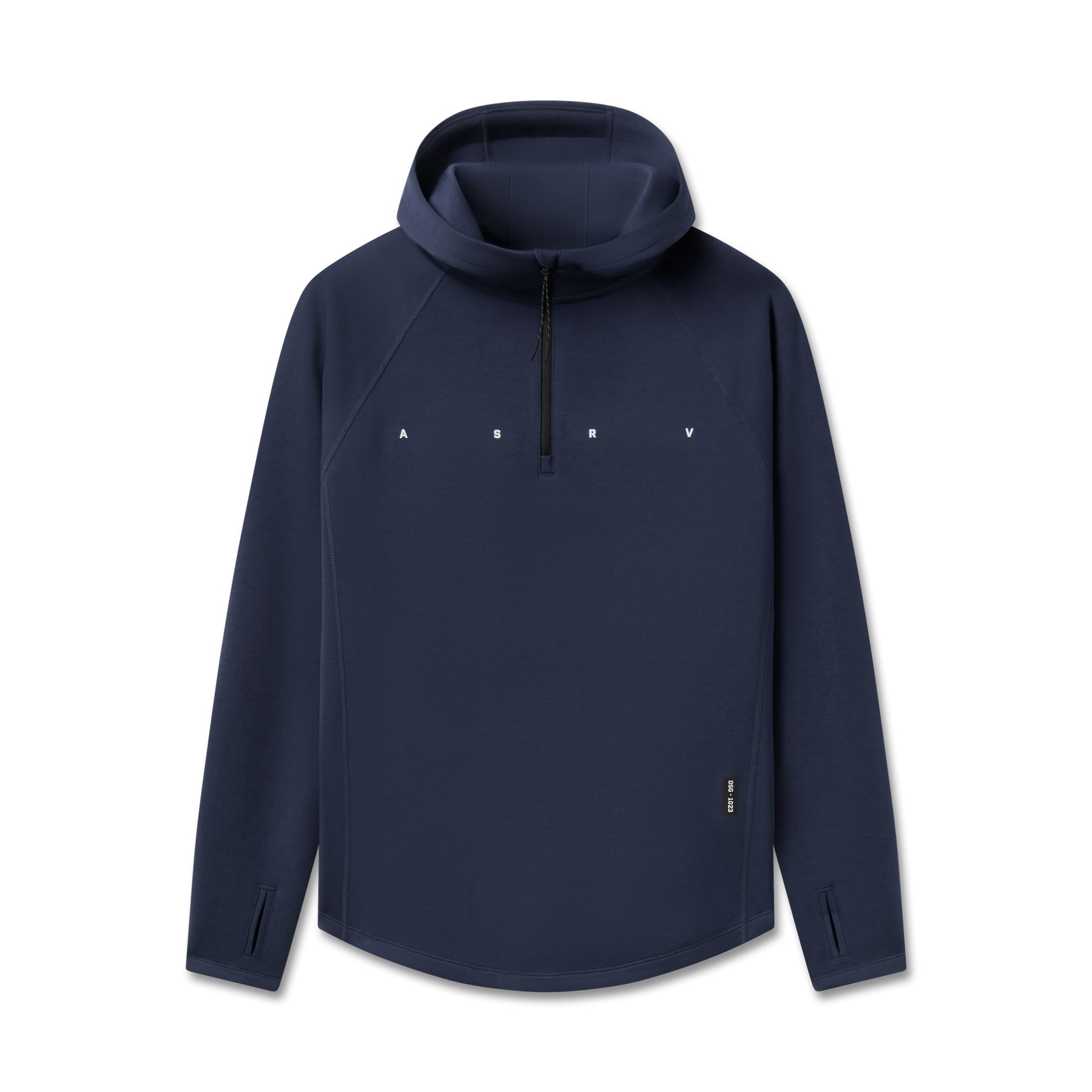 flatlay Dri-Core™ Zip Hoodie in navy, front view