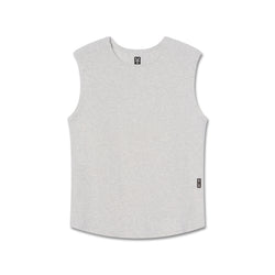 1060. Creora® Cotton Modal Cutoff Tank - Heather Grey