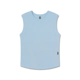 1060. Creora® Cotton Modal Cutoff Tank - Light Sky