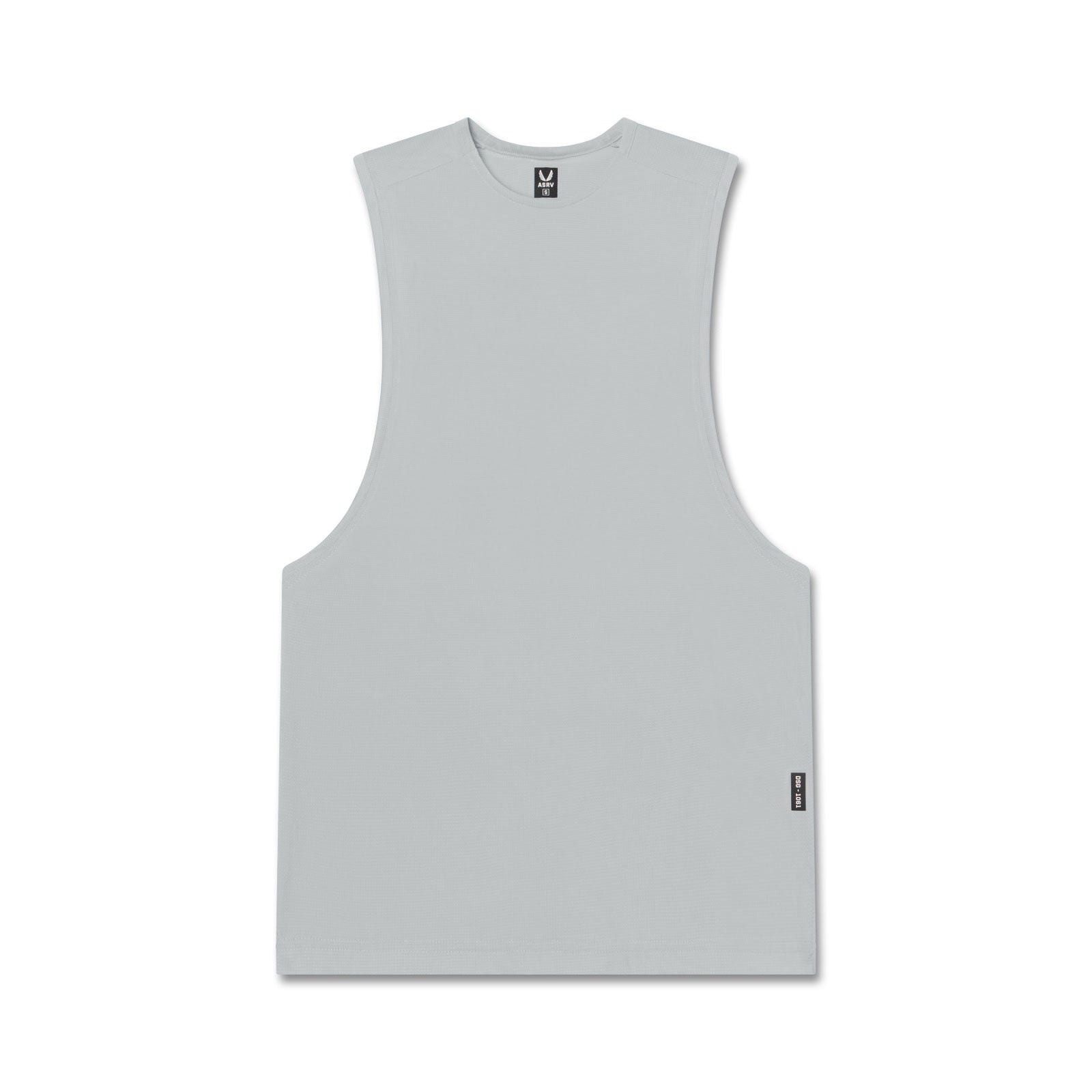 flatlay Ice-Skin™ Muscle Tank in Slate Grey, front view