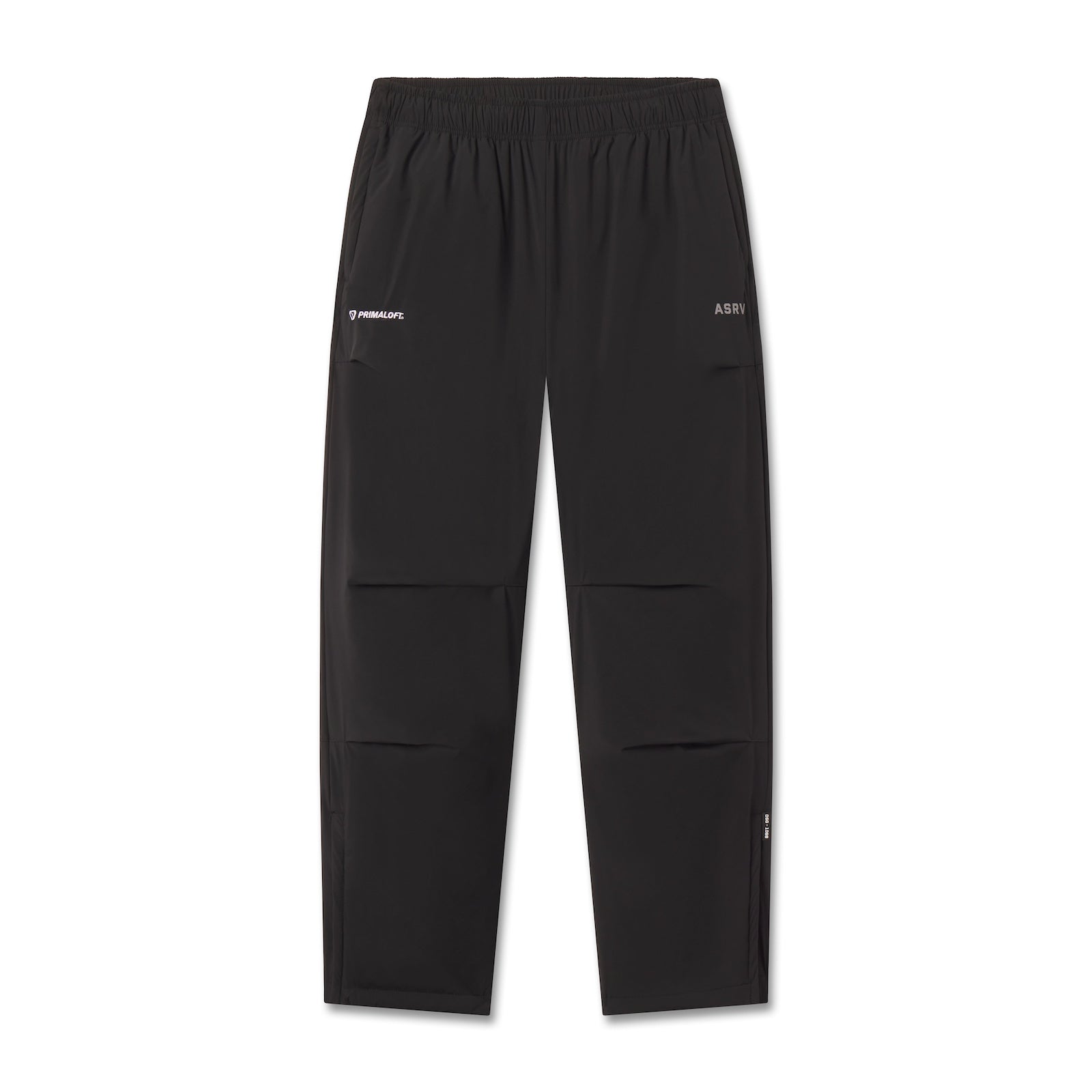 flatlay Aerotex™ PrimaLoft® Warm-Up Pant in black, front view