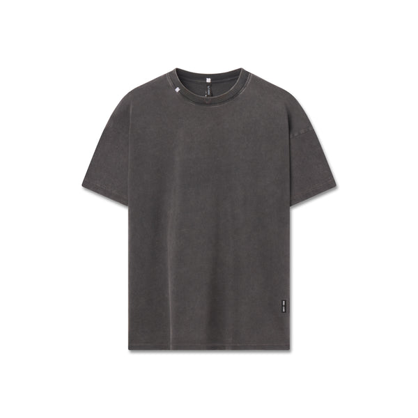 1102. Distressed Relaxed Tee - Black