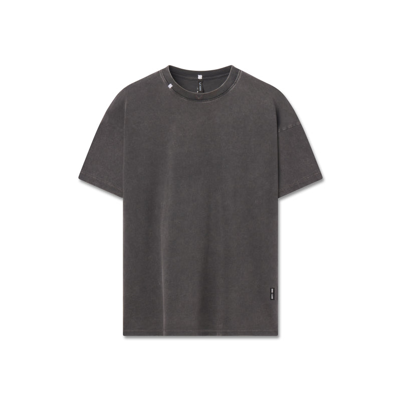 1102. Distressed Relaxed Tee - Black