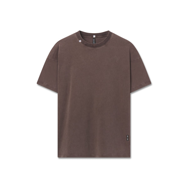 1102. Distressed Relaxed Tee - Dark Earth