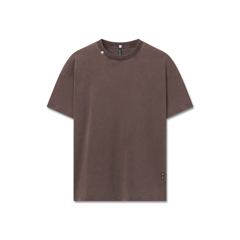 1102. Distressed Relaxed Tee - Dark Earth