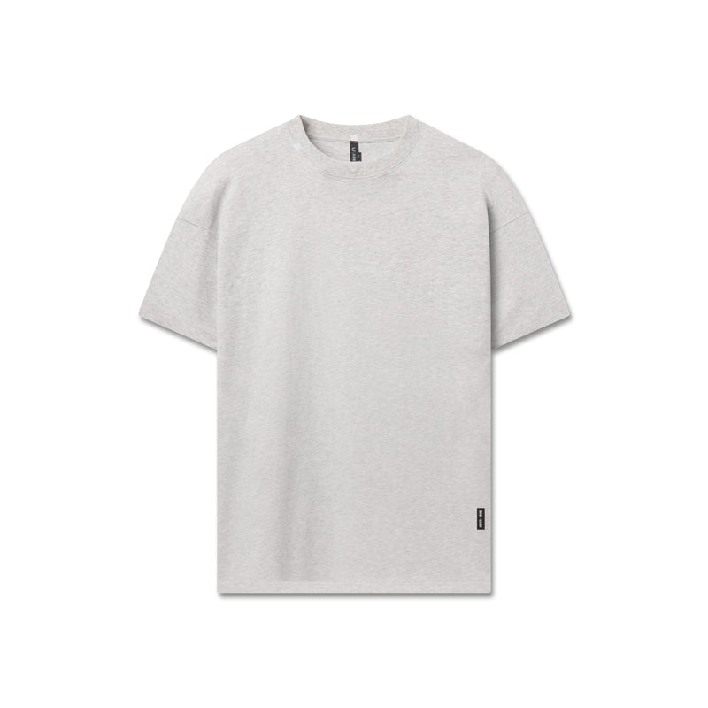 1102. Distressed Relaxed Tee - Heather Grey