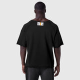 1114. Vintage Raw Hem Pump Cover - Black