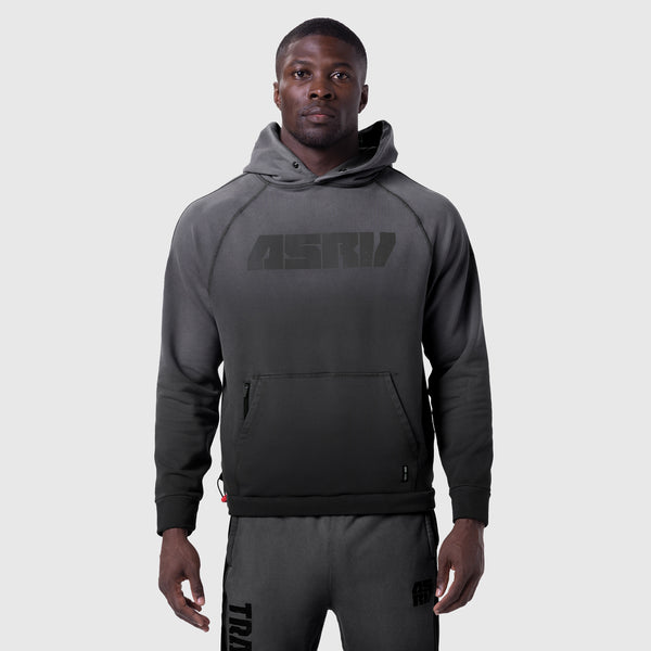 1121. Tech-Terry™ Training Hoodie - Black Sun Fade "Blade"