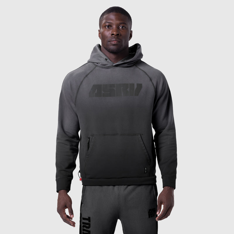 1121. Tech-Terry™ Training Hoodie - Black Sun Fade "Blade"