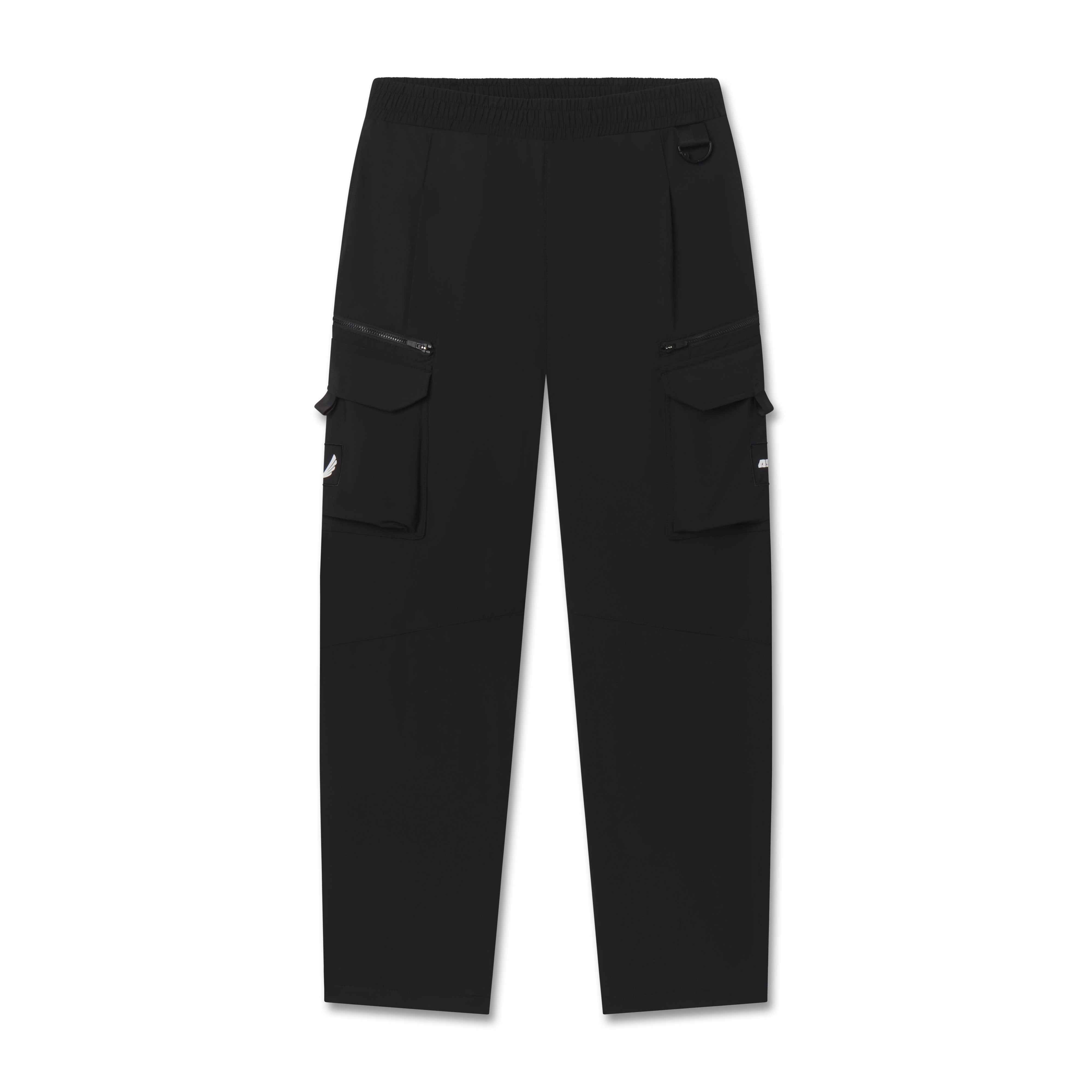 flatlay Tetra-Lite® Cargo City Pant in black, front view