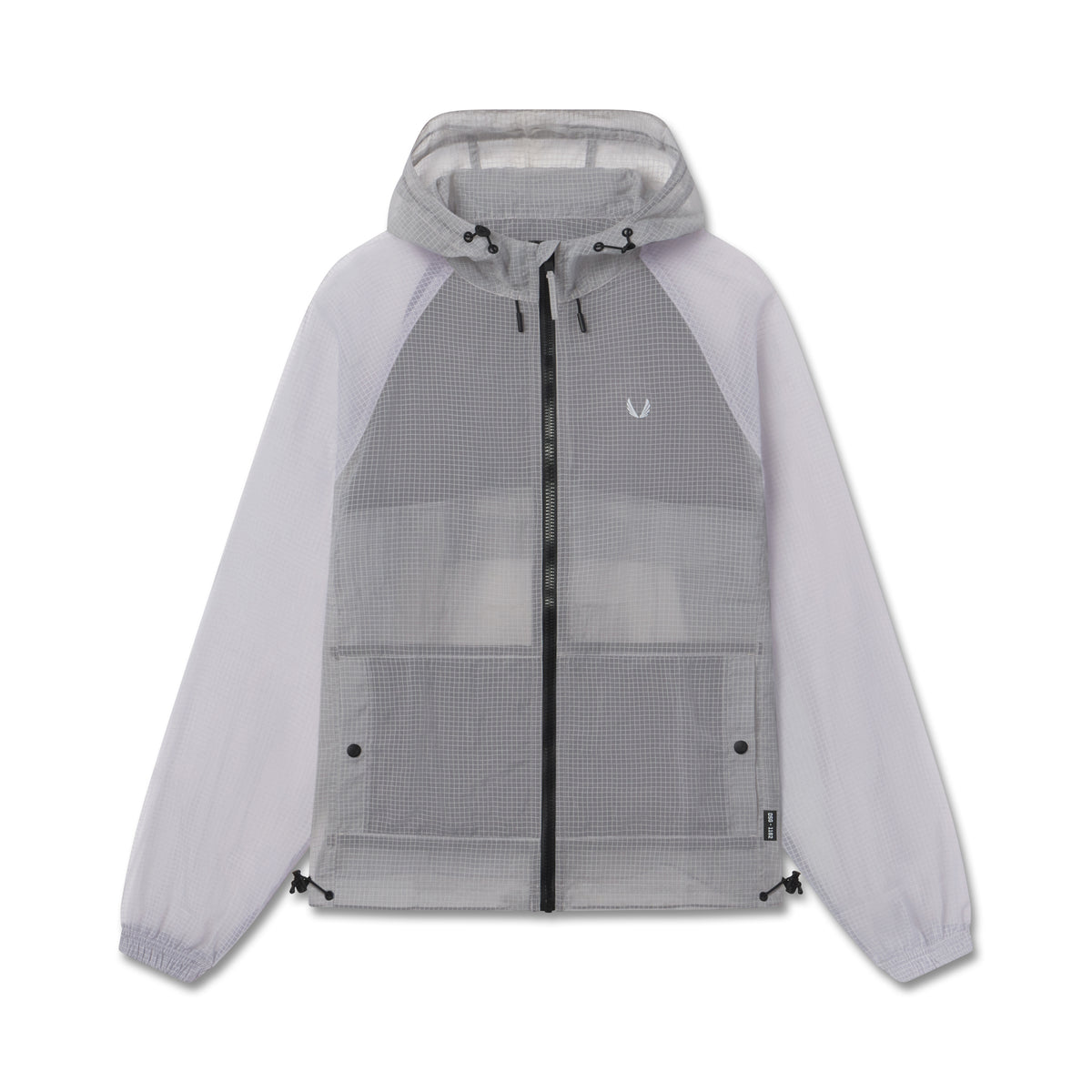 1162. Weather-Ready Transparent Ripstop Shell Jacket - Slate Grey