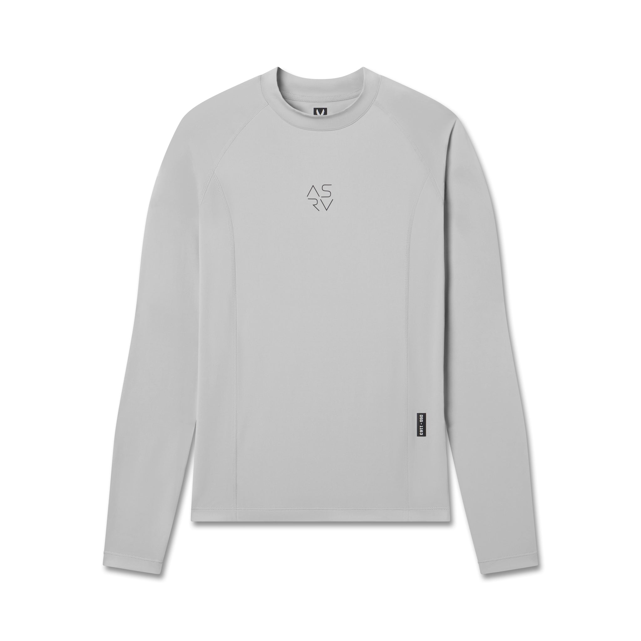 flatlay LYCRA® ADAPTIV Baselayer Longsleeve in slate grey, front view
