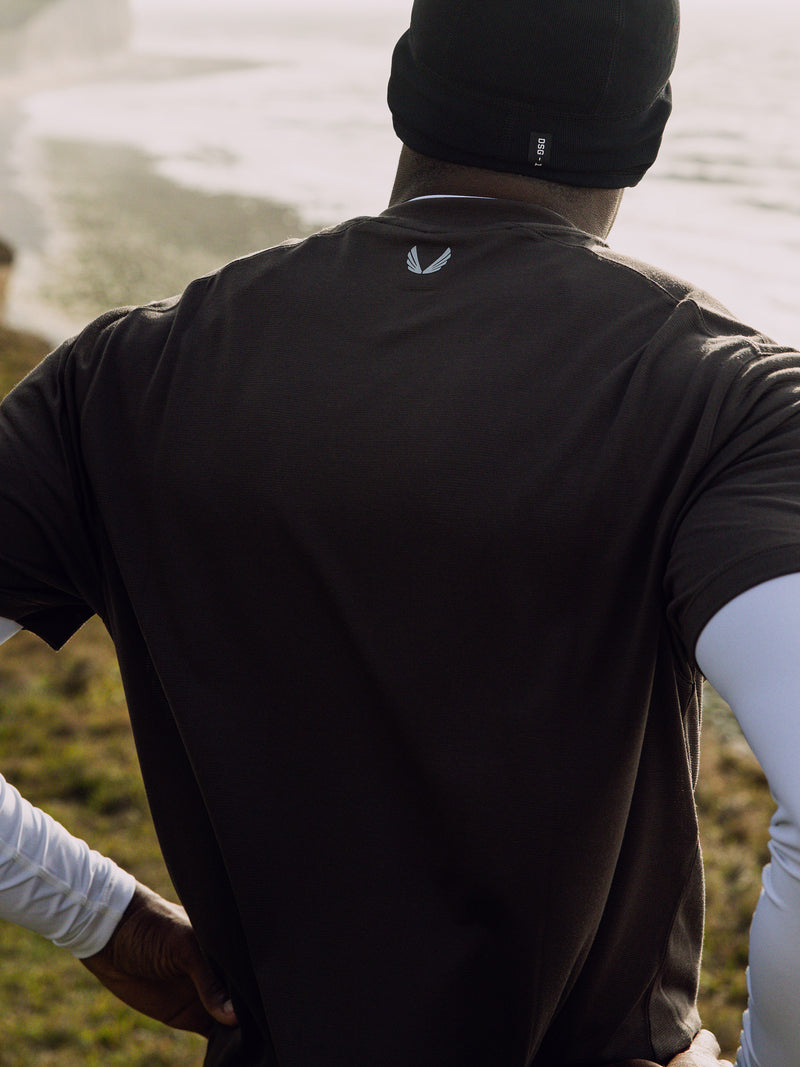 1166. Polartec® Delta Polo - Black