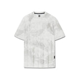 flatlay Laser-Vent Training Tee in white marble, front view