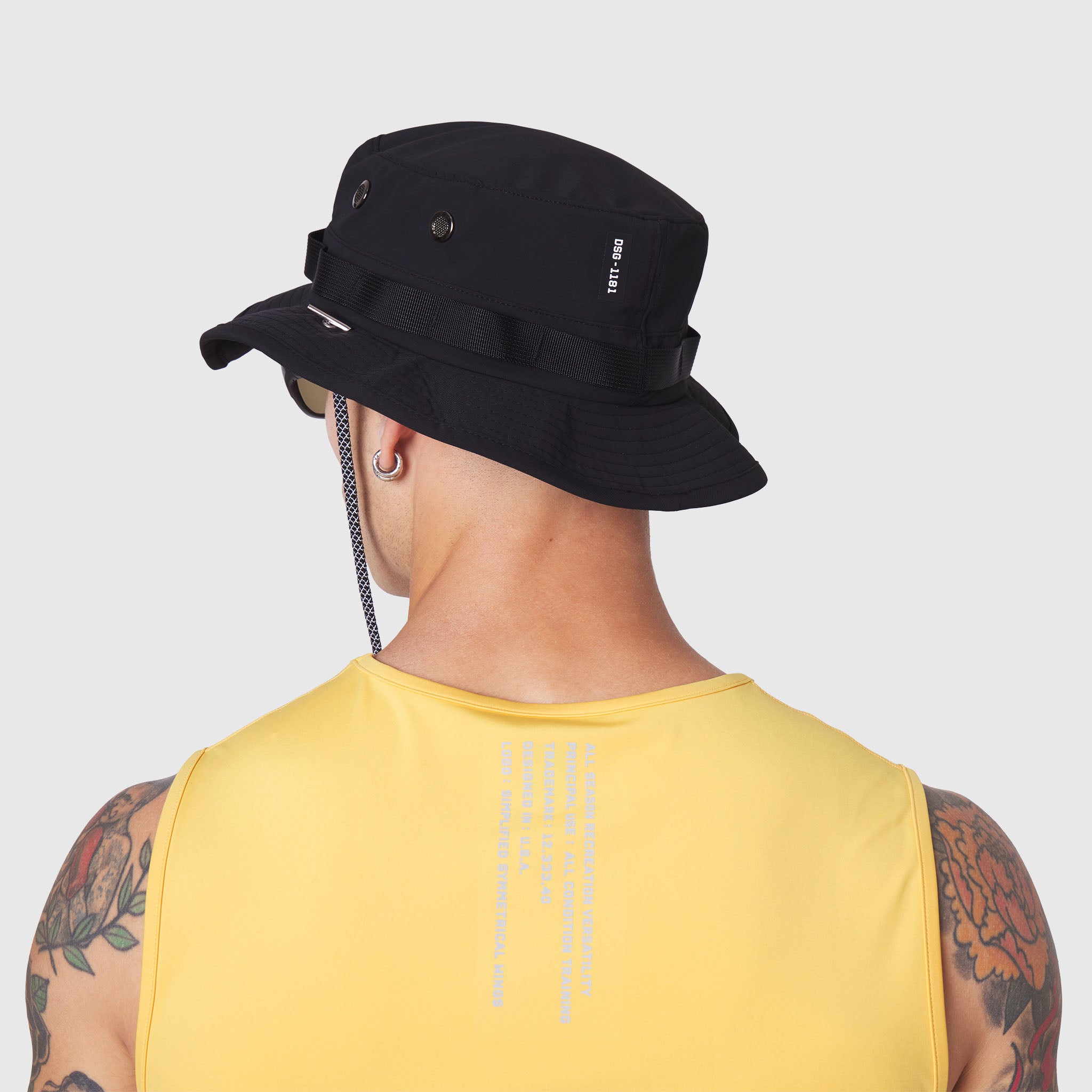 TETRA-LITE® Boonie Hat in black, back view worn by model