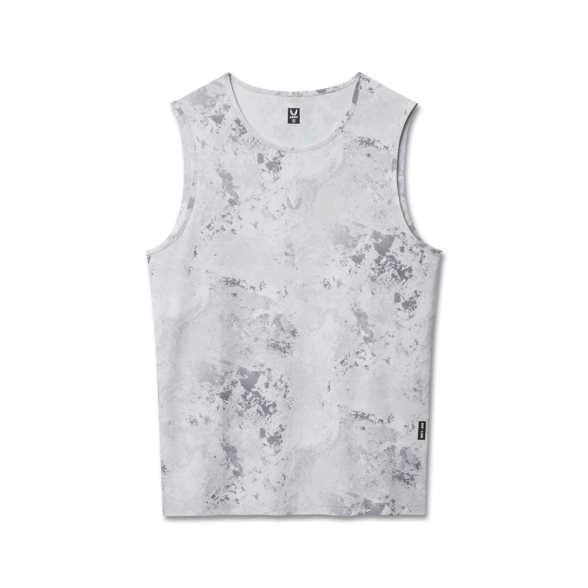 flatlay Warpflexx-Lite Training Tank in Sedona Snow Camo, front view