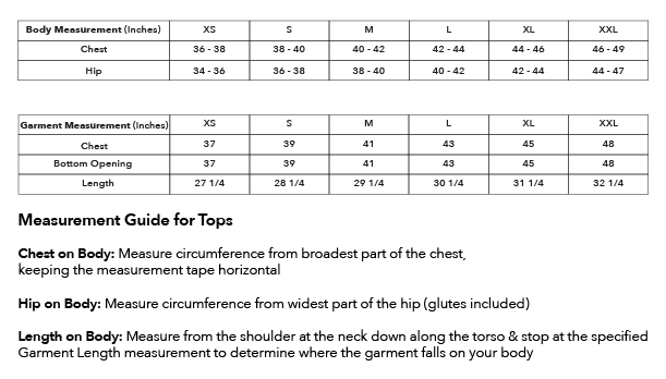 Size guide