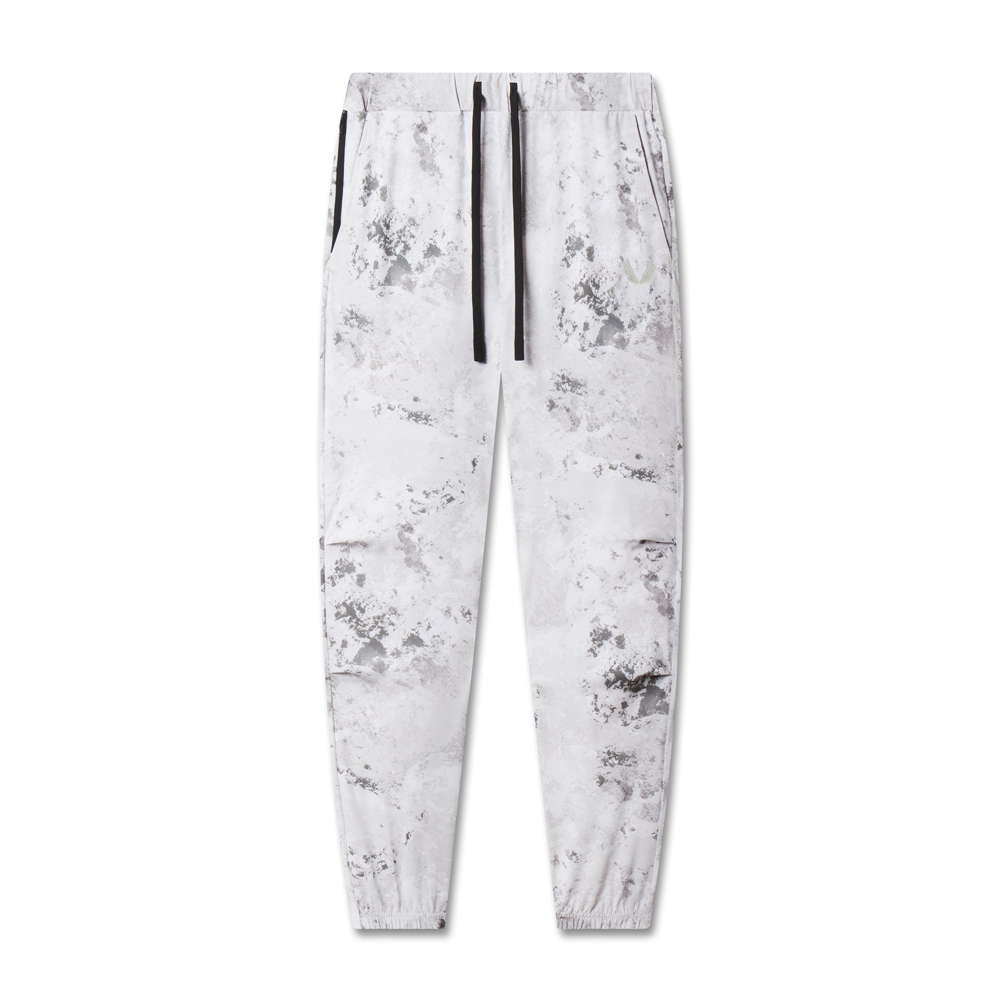 flatlay TETRA-LITE Training Jogger in Sedona Snow Camo white, front view