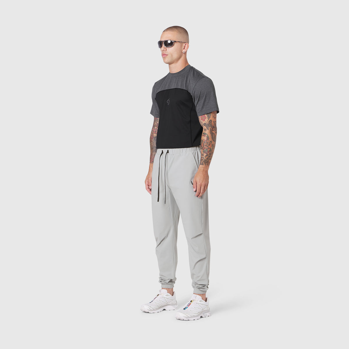 TETRA-LITE Training Jogger in slate grey, worn by model in side profile stance