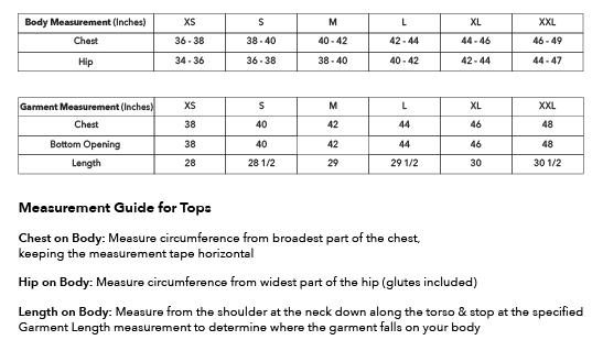 Size guide