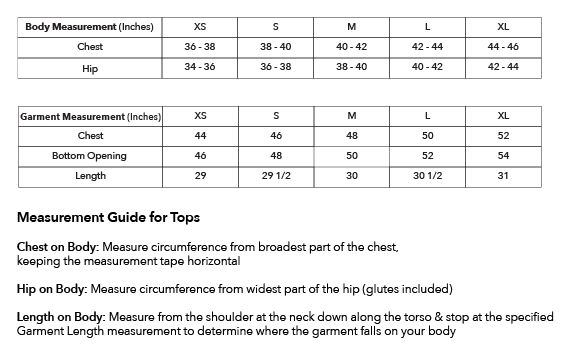 Size guide