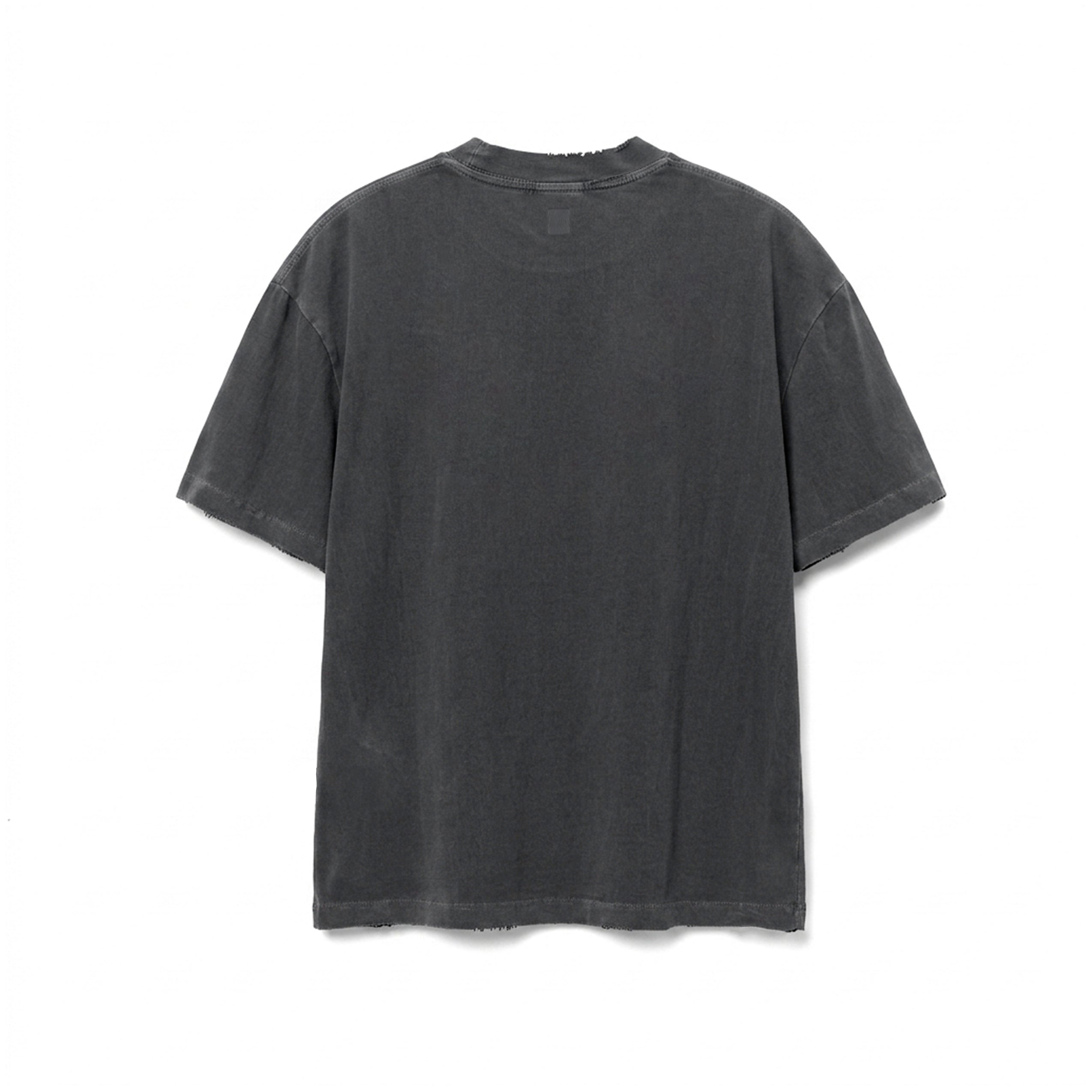 front view of Tech Essential™ Oversized Boxy Tee in Faded Grey