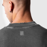 1208. Tech Essential™ Oversized Boxy Tee - Faded Grey "Outline"