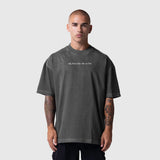 1208. Tech Essential™ Oversized Boxy Tee - Faded Grey "OTWR"