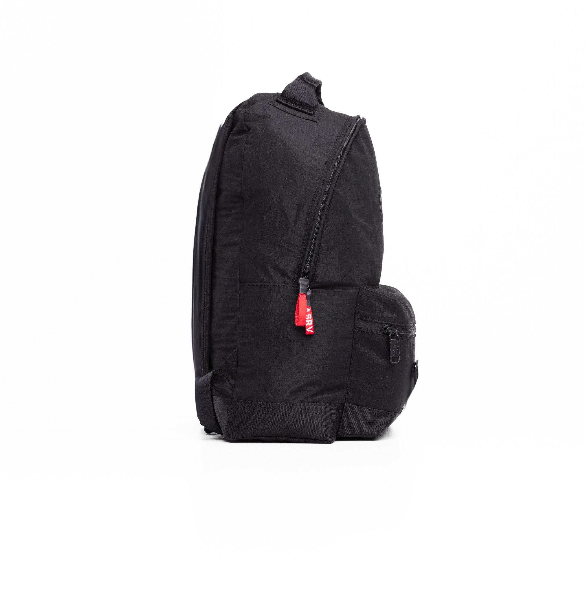 Flatlay 1233 Ripstop Backpack in black, side view