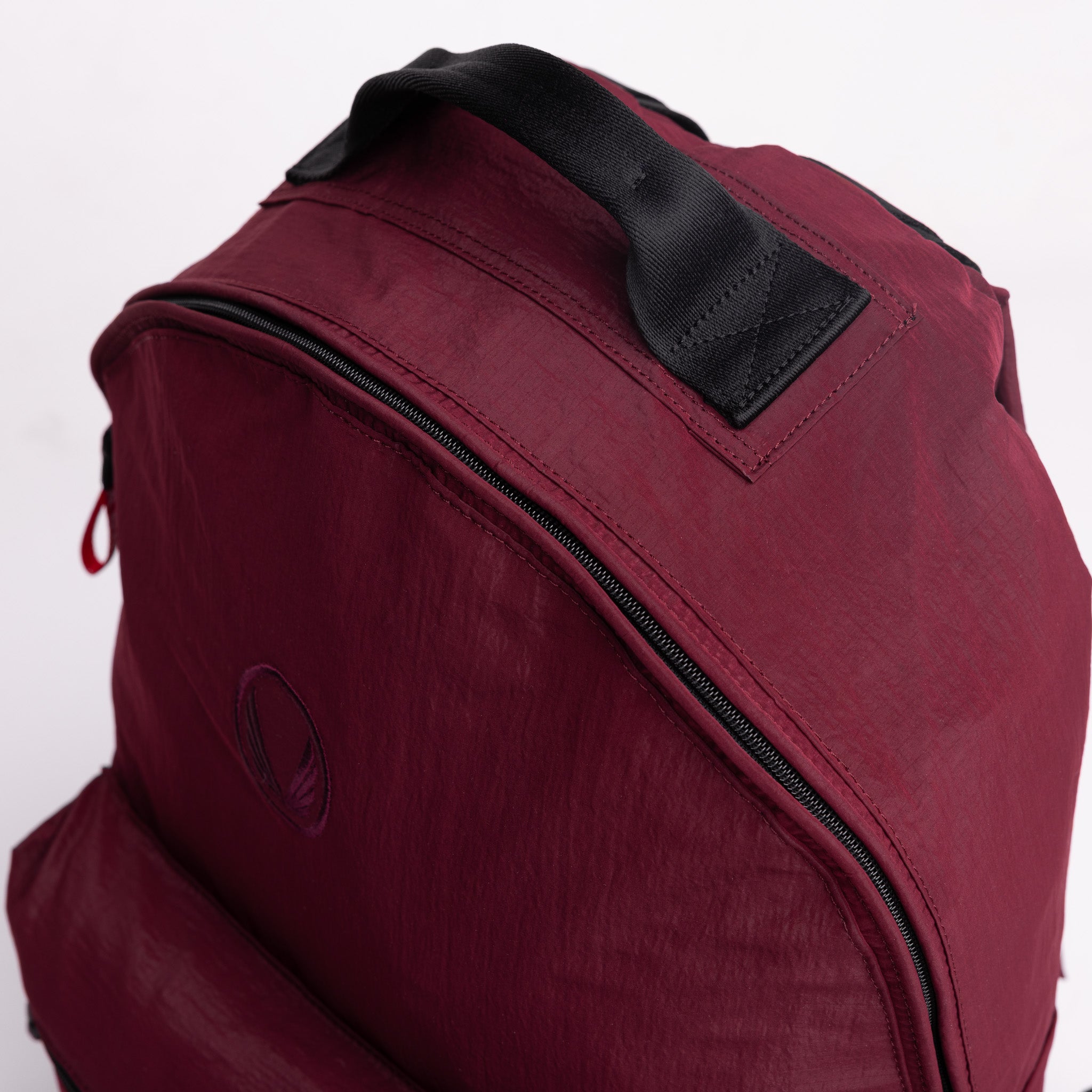 Flatlay 1233 Ripstop Backpack in Crimson, back view