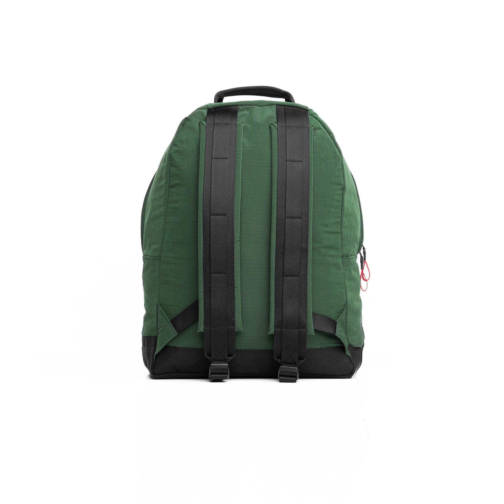 Flatlay 1233 Ripstop Backpack in forest green, back view