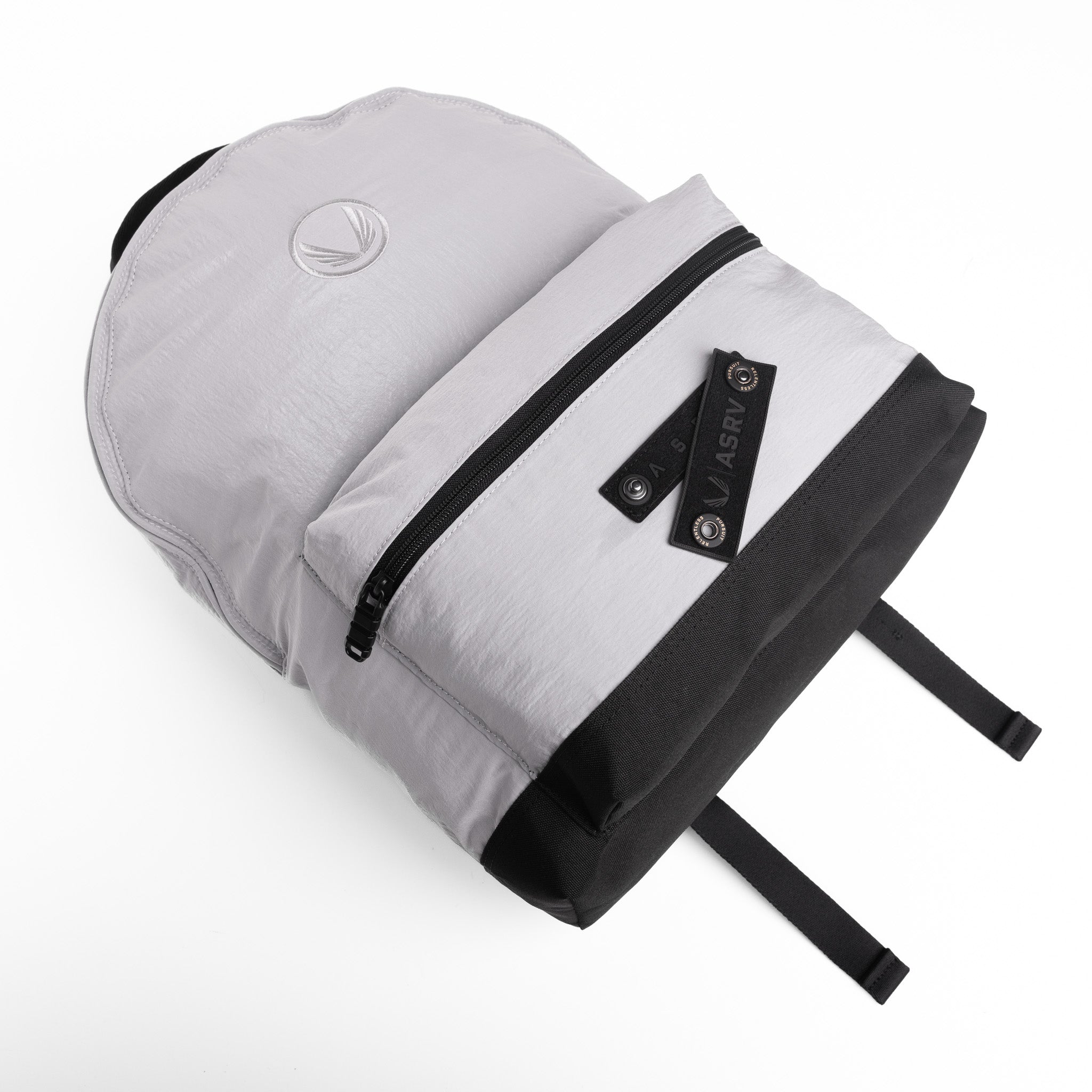 Flatlay 1233 Ripstop Backpack in slate grey, top view