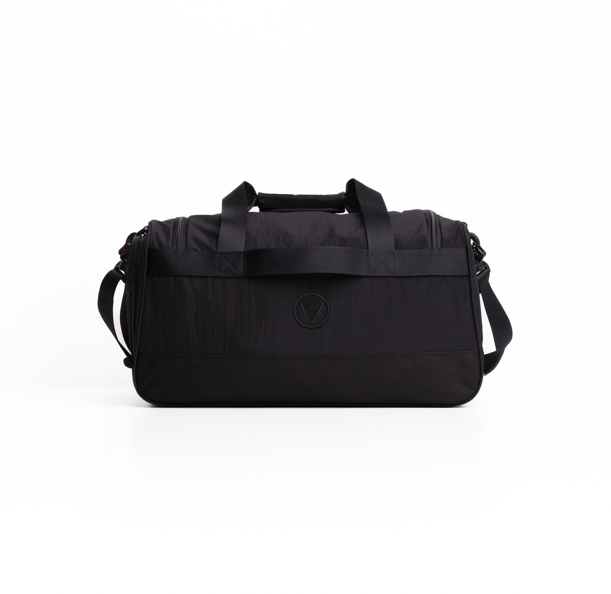 Flatlay 1234 Ripstop Duffle Bag in black, front view