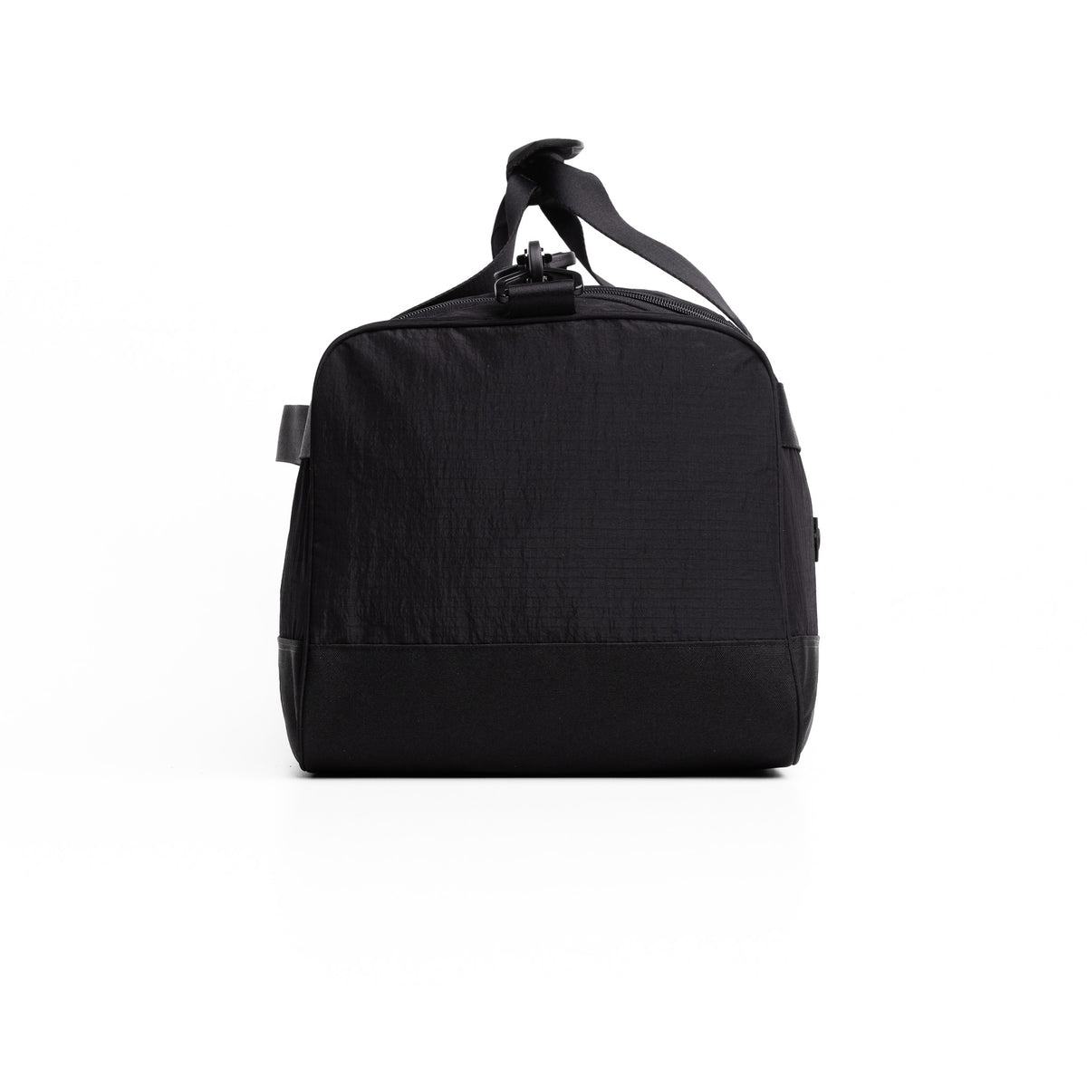 Flatlay 1234 Ripstop Duffle Bag in black, front view