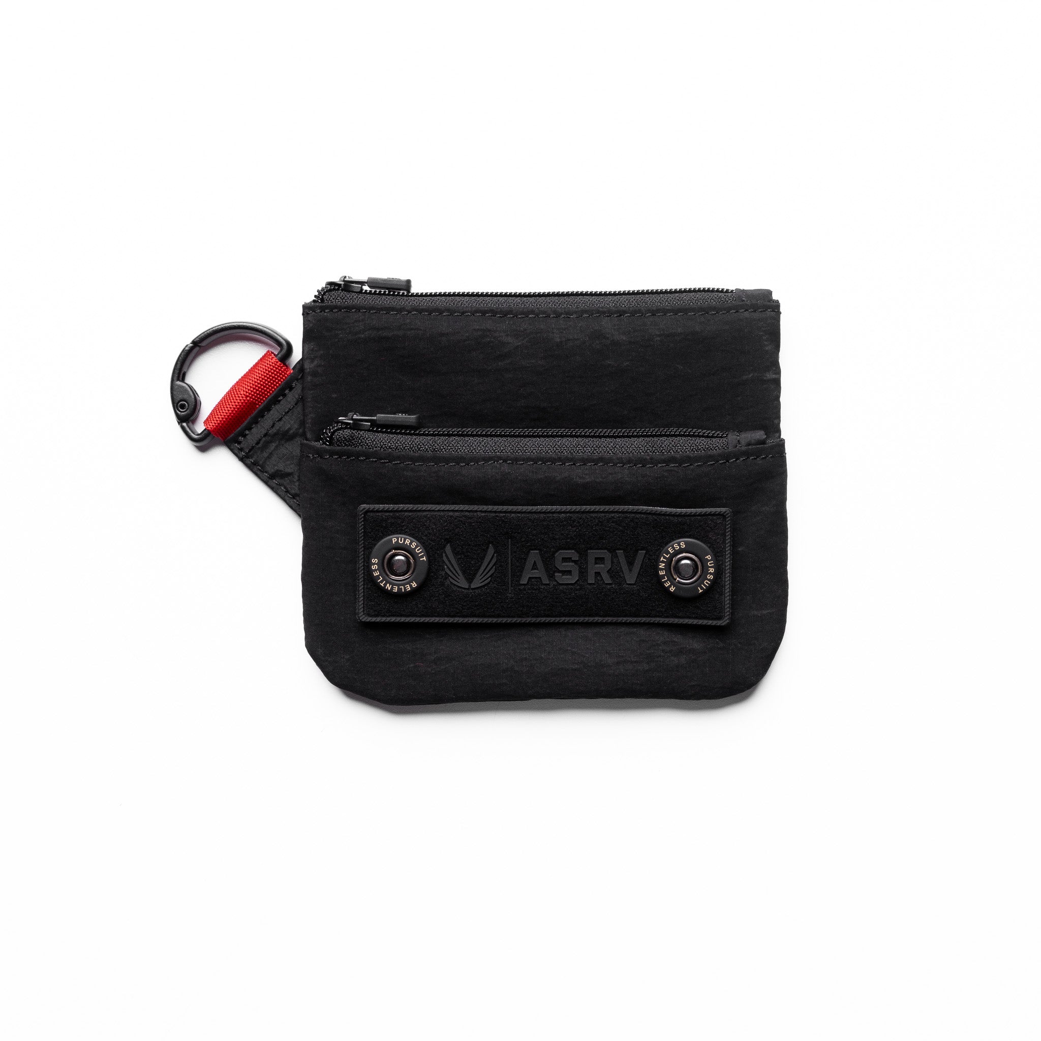 Flatlay 1235 Ripstop Clip Bag in black, top view