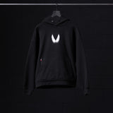 0874. Tech-Terry™ Zip Pocket Hoodie - Black "Motion Blur"
