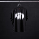 0797. Tech Essential™ Relaxed Tee - Black "Motion Blur"