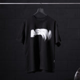 0797. Tech Essential™ Relaxed Tee - Black "Signal Lost"