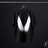 0797. Tech Essential™ Relaxed Tee - Black "Signal Lost"