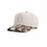 New Era® 9Forty® A-Frame Hat - Stone/Realtree® Camo Two Tone "Stone Wings"
