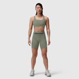 W039. Lycra Hybrid Sports Bra - Sage