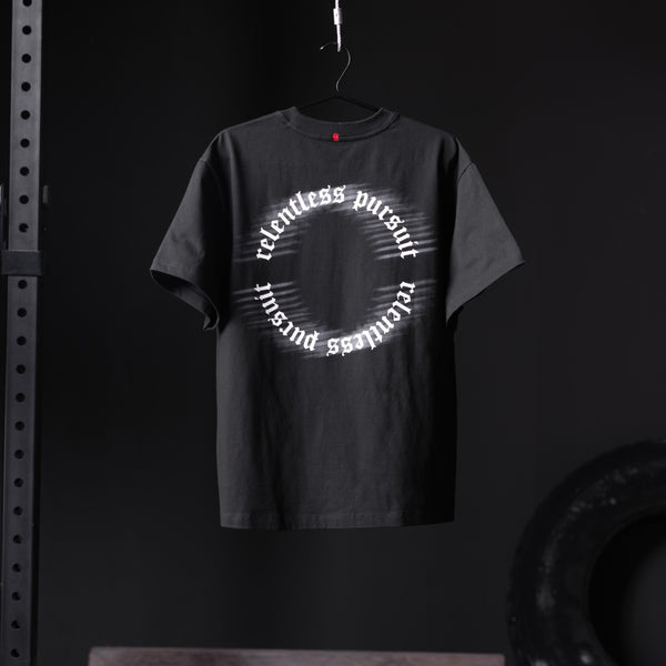 0797. Tech Essential™ Relaxed Tee - Black "RP Blur"