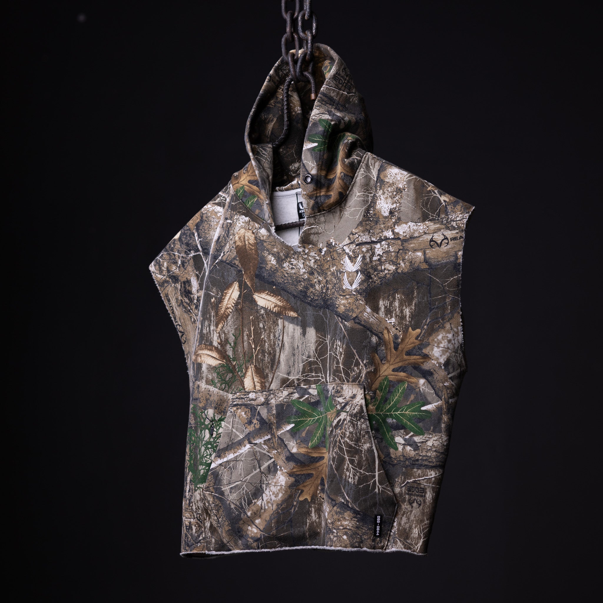FA'23 Raw Hem Cutoff Hoodie - M - Discontinued