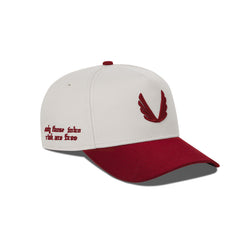 New Era® 9Forty® A-Frame Hat - Stone/Crimson Two Tone