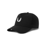 0817. Tetra-Lite™ A-Frame Hat - Black/White "Wings"